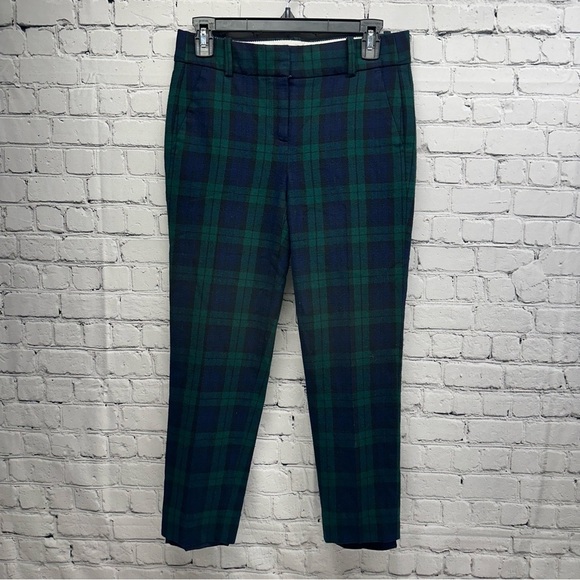 J. Crew Cameron slim pant in Black Watch tartan stretch wool, size 2 - Picture 2 of 10